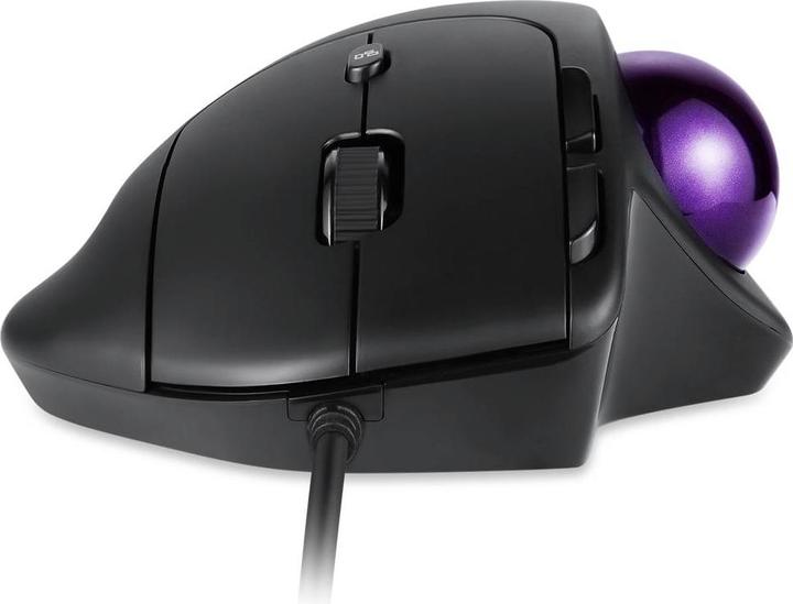 Produktbild Perixx PERIMICE-520, kabelgebundene ergonomische Trackball Maus, anpassbarer Winkel, 2 DPI Level, schwarz (Kabelgebunden)