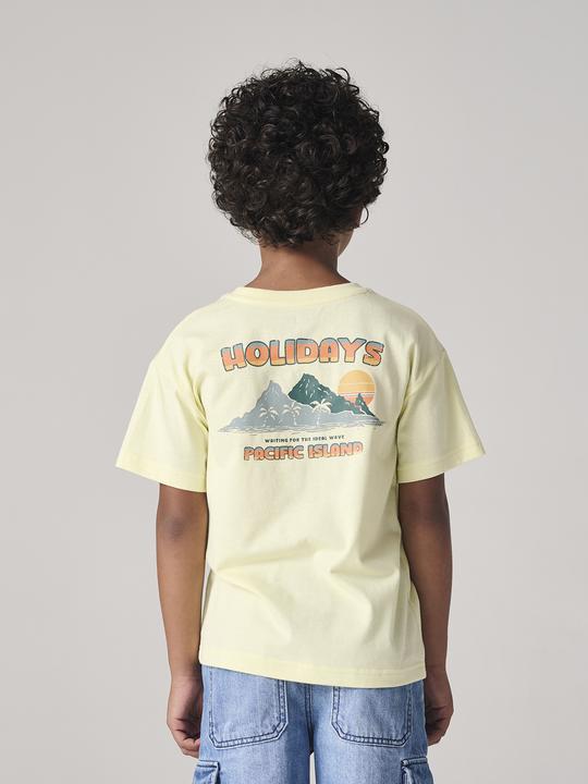 Image du produit Vertbaudet Jungen T-Shirt mit Motiv vorn und hinten, mit Recycling-Baumwolle (152)