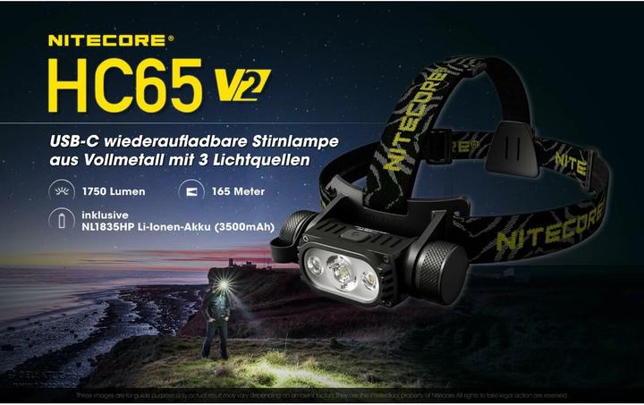 Produktbild Nitecore HC65 V2 USB (1750 lm)