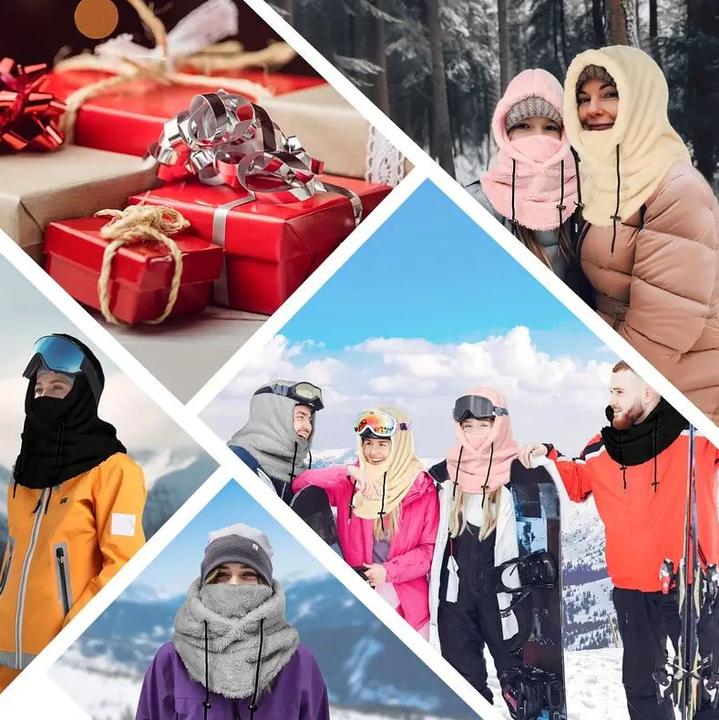 Produktbild Dema Flauschiger Gesichtsschutz Skimaske Sturmhaube Schwarz