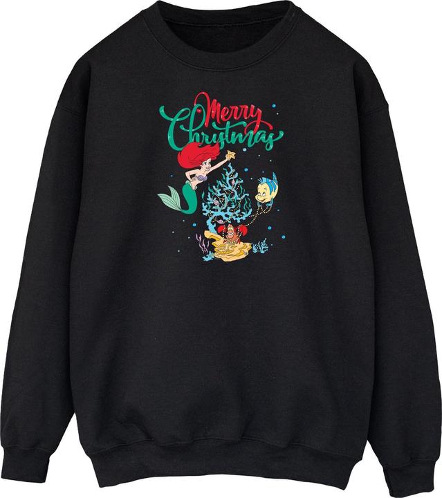 Disney Princess Ariel Merry Christmas Sweatshirt (L)