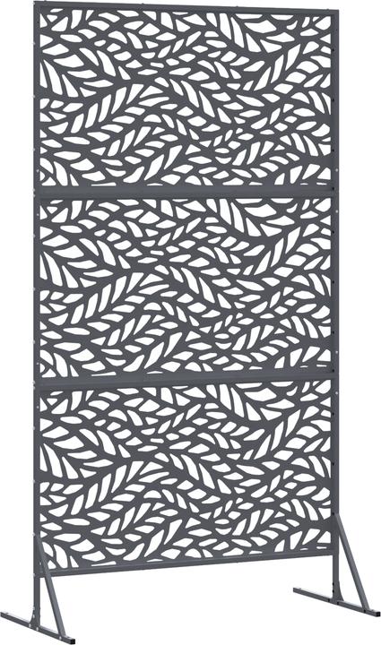 Produktbild VidaXL Metallzaunpanel Anthrazit Metall Gross Muster Aussen Metallzaun