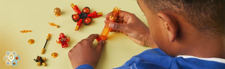 Actual product image LEGO 71777 Kai's Dragon Power Spinjitzu Flip (71777, LEGO Ninjago)