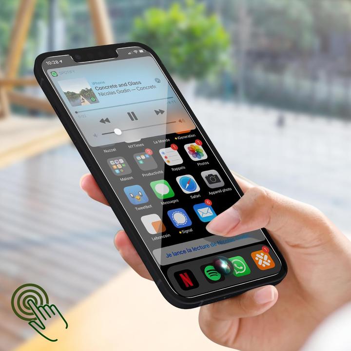 Actual product image Just Green Bio Screen Protector (1 Piece, Apple iPhone 13)