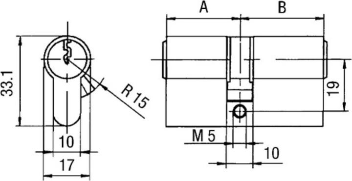 Productafbeelding BKS 8802 27/35 Profiel dubbele cilinder (Profiel dubbele cilinder)