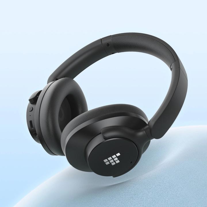 Produktbild Tronsmart SOUNFII Q20S Hybrid ANC Kabellose Kopfhörer mit aktiver Geräuschunterdrückung - Schwarz (ANC, 60 h, Kabellos, Kabelgebunden)