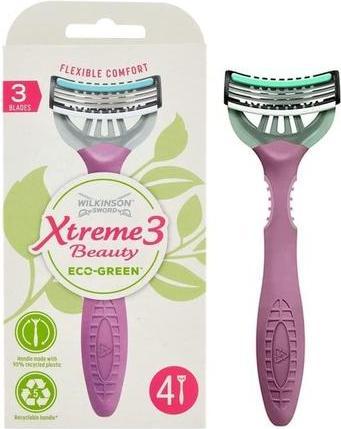 Produktbild Wilkinson Xtreme3 Beauty ECO Green (4 pcs) - Disposable razor for women (L)
