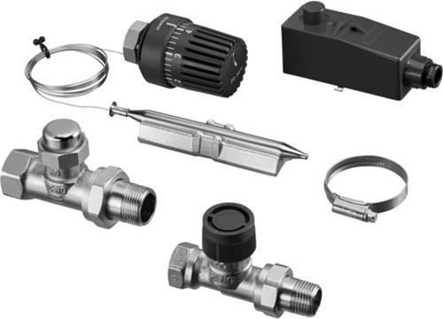Oventrop OV Fussboden-Regel-Set Set 1-85 m2, mit Bypassventil