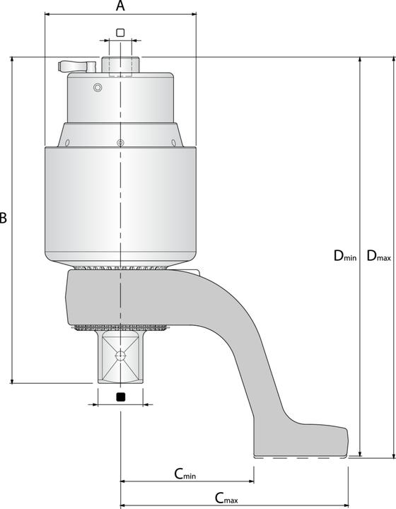 Produktbild Gedore DVV-80ZRS Drehmomentvervielfältiger DREMOPLUS ALU 8000 Nm (3/4", 420 Nm, 8000 Nm)