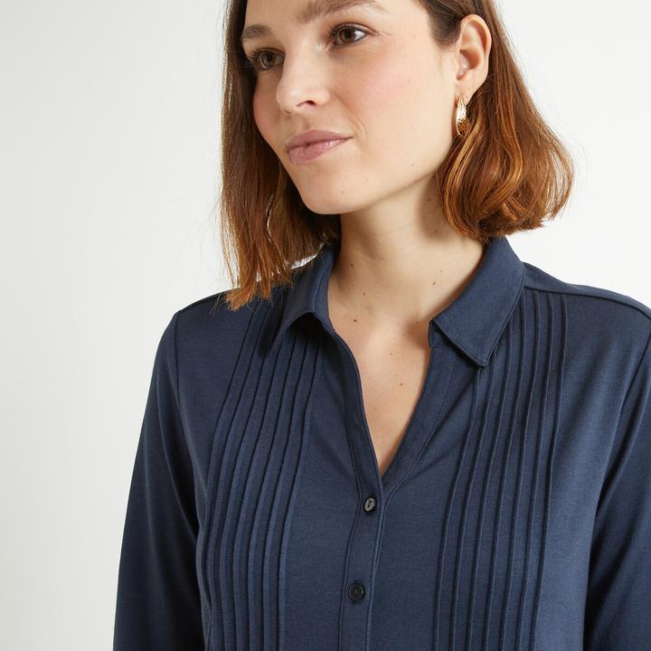 Immagine prodotto Anne Weyburn Camicia a maniche lunghe con colletto a polo (32, 34)