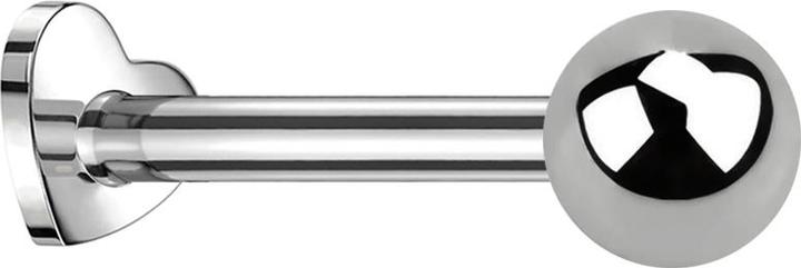 Star Piercing Micro Labret Herz Innengewinde silber Kugel silber (ohne Messing, Titan G23)