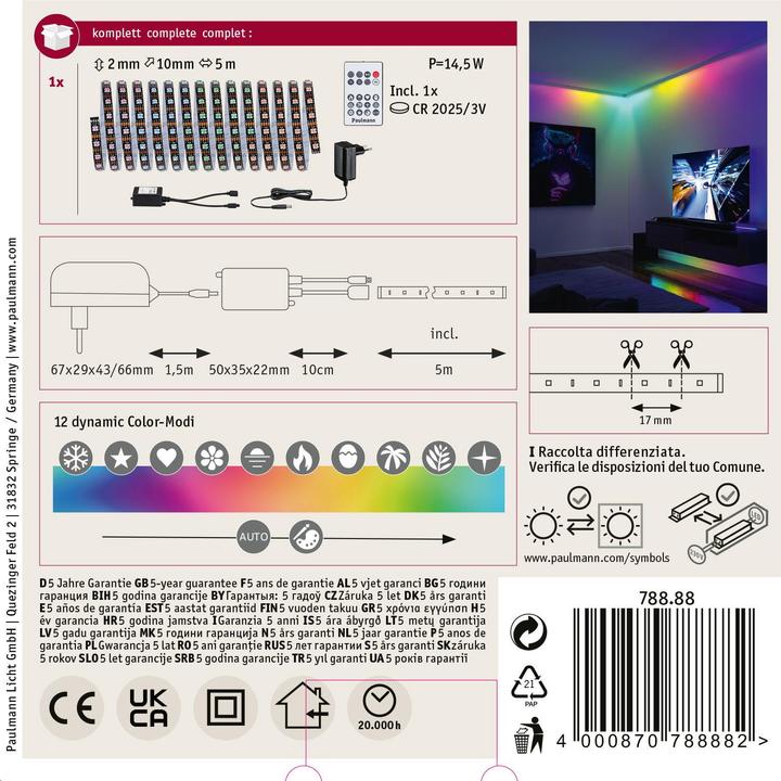 Actual product image Paulmann EntertainLED (RGBW, 500 cm, Indoor)