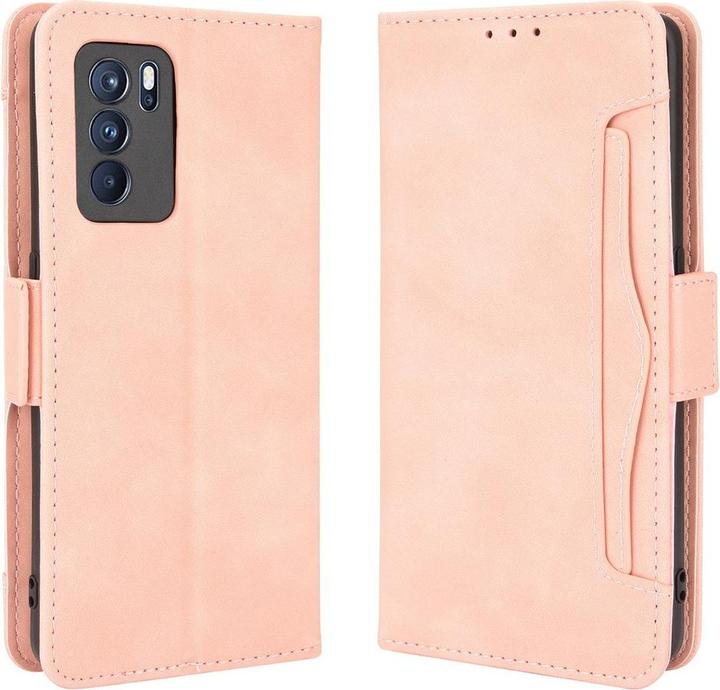 Actual product image Cover-Discount OPPO Reno6 Pro - Case with many card slots pink (Oppo Reno 6 Pro 5G)