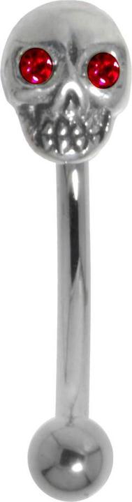 Bijouteria Augenbrauenpiercing (Chirurgenstahl 316L, Kristall, Silber 925)