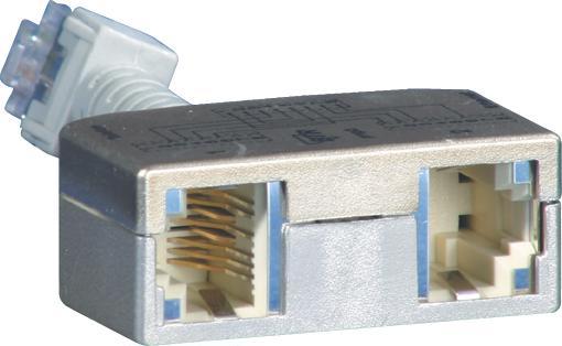 Produktbild Metz Connect BTR Cable sharing Adpter Set pnp 2 Ethernet-ISDN Ethernet-ISDN silber