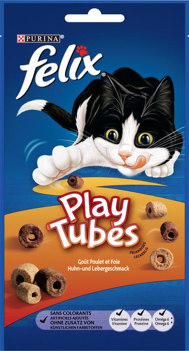 Produktbild Felix Play Tubes Huhn (Senior, Adult, Junior, 55 g)