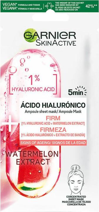 Garnier Skin N Tissue Mask Hyaluron Wassermelone