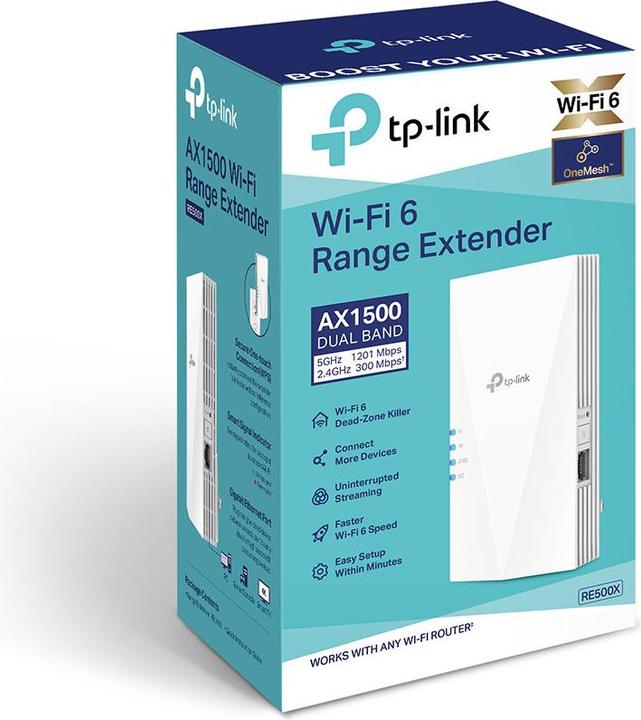 Image du produit TP-Link RE500X (1200 Mbit/s, 300 Mbit/s)