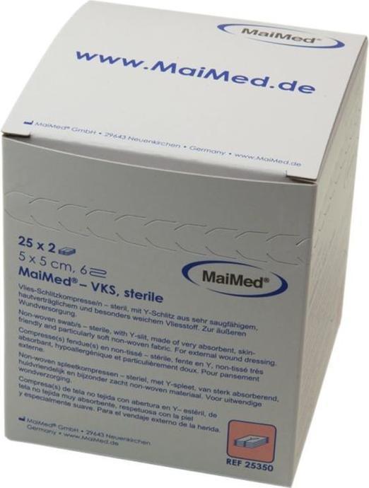 Actual product image MaiMed Slit compresses fleece sterile