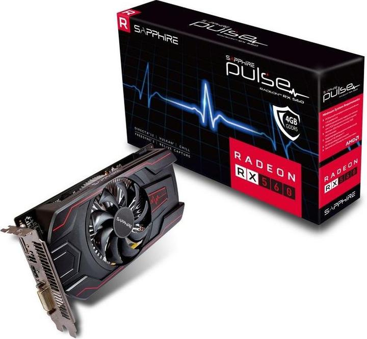 Produktbild Sapphire Pulse Radeon RX 560 OC (4 GB)