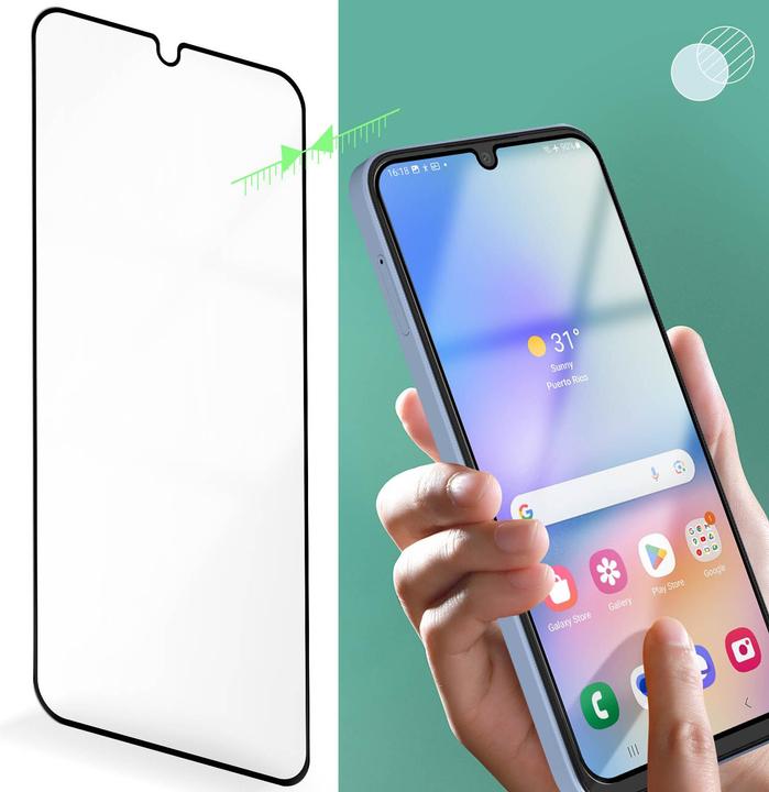 Immagine prodotto Avizar Pellicola di protezione del display in vetro di durezza 9H (1 Pezzo/i, Samsung Galaxy A15)