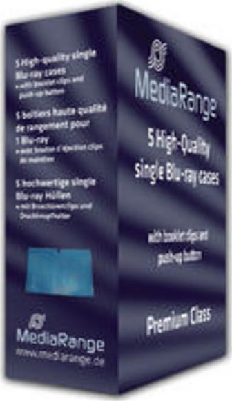Produktbild MediaRange Blu-Ray Ersatzhüllen, 5 Stück für je 1 Disc (5 x)