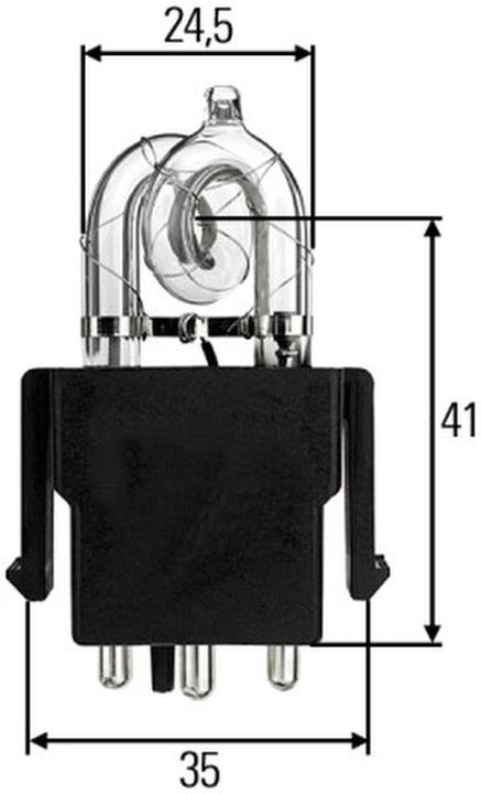Actual product image Hella Xenon bulb with indicator for CATERPILLAR FAUN LIEBHERR OPEL
