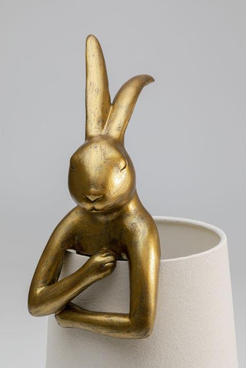 Produktbild Kare Design Tischleuchte Animal Rabbit Gold/Weiss 50cm (E14)