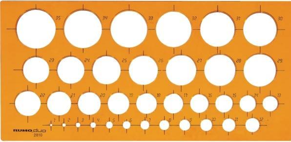 Produktbild Rumold Kreisschablone 1-35 mm (270 cm)