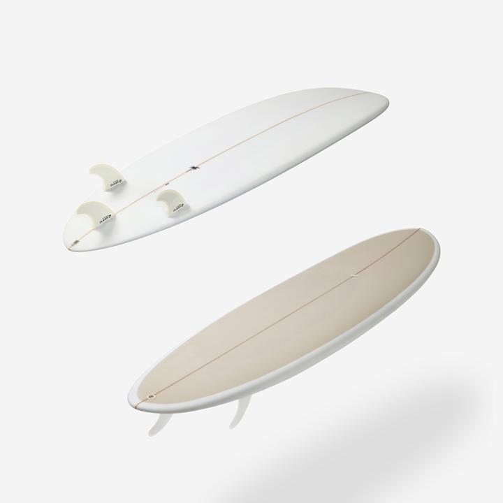 Image du produit Olaian Planche de surf hybride en résine 7' 49L avec 3 ailerons - beige (7')