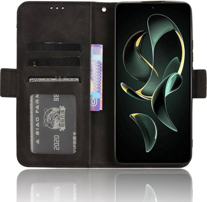 Actual product image Cover-Discount Xiaomi 13T / 13T Pro - Case with many card slots black (Xiaomi 13T)