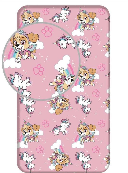 Produktbild Jerry Fix-Leintuch Paw Patrol Rosa 90 x 200 cm (90 x 200 cm)