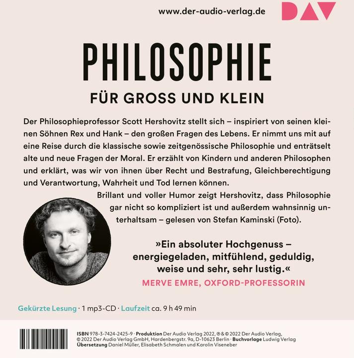Produktbild Der Sinn von allem – oder zumindest fast. Überraschende Einsichten eines Philosophen (Daniel Müller, Elisabeth Schmalen, Stefan Kaminski, Karolin Viseneber, Scott Hershovitz, Deutsch)