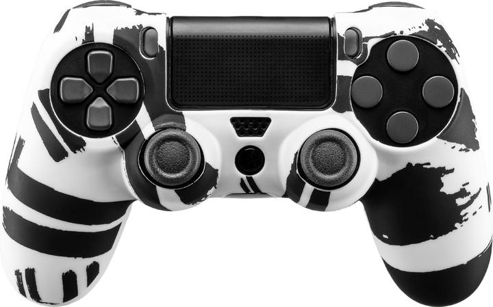 Produktbild Qubick Controller Skin Schwarz Weiss (PS4) (PS4)