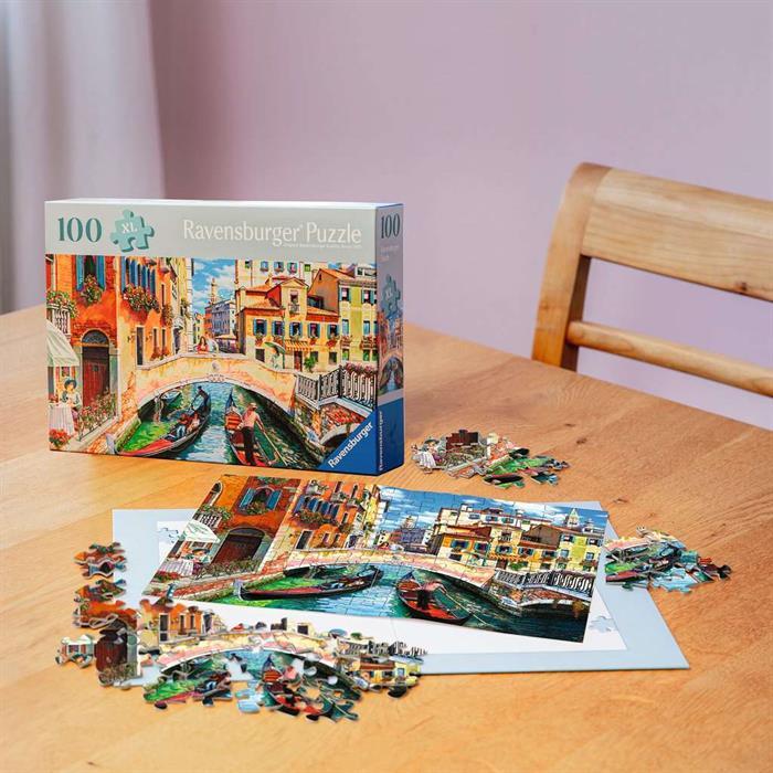 Actual product image Ravensburger Puzzle 12001365 - Venice - Puzzle for older people and seniors, with 100 extra pieces (100 pieces)