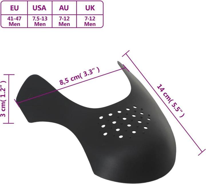 Actual product image VidaXL Knickschutz für Schuhe (41, 42, 43, 44, 45, 46, 47, 2 x)