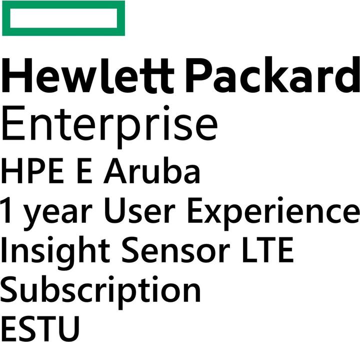 Actual product image HPE E Aruba 1yr Usr Experience Insight Sensor LTE Subscription E-STU (1 Devices, 12 months)