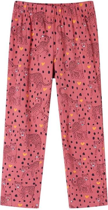 Actual product image VidaXL Children's pyjamas with long sleeves dusky pink 116,Material: 95 (116)