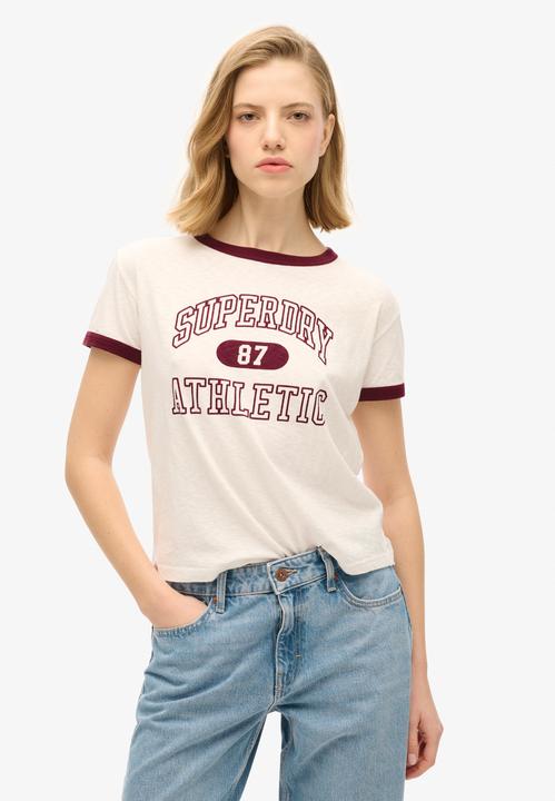 Produktbild Superdry Figurbetontes Athletic Essentials Ringer-T-Shirt (14)