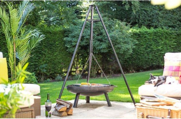 Immagine prodotto Tiger Fire Treppiede con griglia per barbecue e borsa per il trasporto (128 cm)