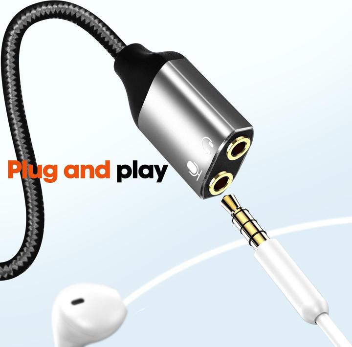 Produktbild LinQ AV3534 Audiosplitter (3.5mm Klinke, 3.5mm Klinke)