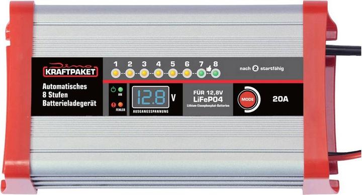 Produktbild Dino KRAFTPAKET LifePo4 20A 136342 Kfz-Ladegerät 12V (12V, 20 A)
