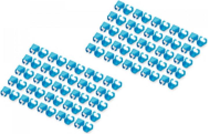 Digitus Farbclips für RJ45-Kabel Farbe Blau, 100 Stück Packung