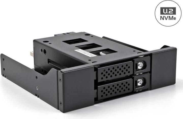 Produktbild Delock Slim Bay Wechselrahmen für 2 x 2.5? U.2 NVMe SSD mit 5.25? Rahmen