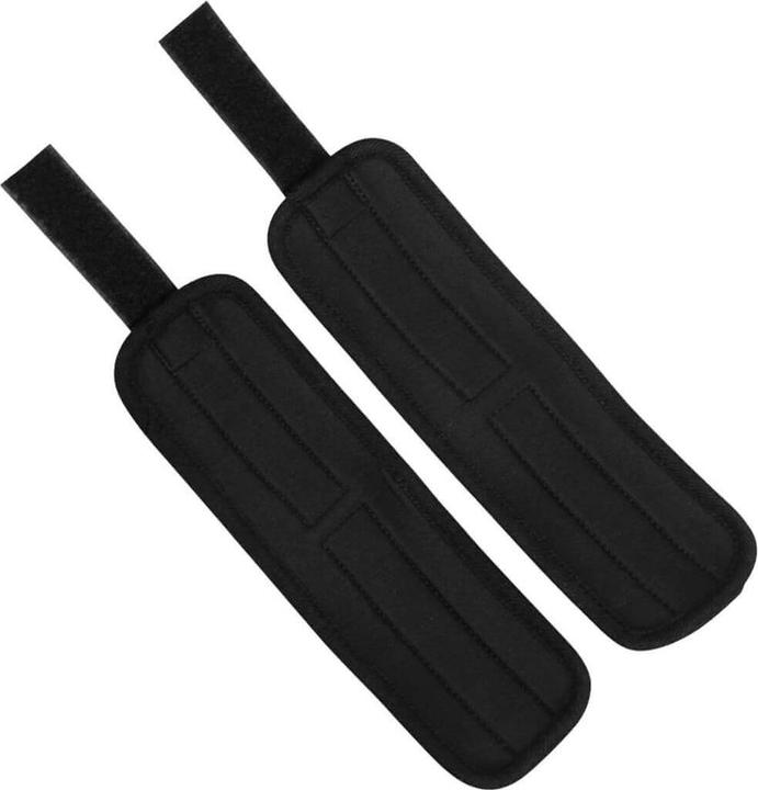 Actual product image Lovetoy Velcro Handcuffs Black and Silver