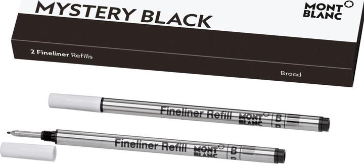 Image du produit Montblanc Mines Finliner B 128247 mystery black 2 pièces (Recharger, Noir, 0.60 mm)