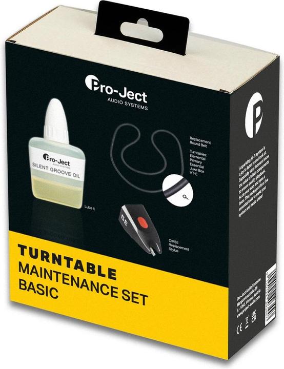 Produktbild Pro-Ject MAINTENANCE SET BASIC (Lube It, Drive Belt, OM5e Stylus) (Plattenspieler Reinigung)