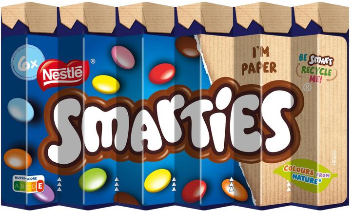 Smarties Schokolinsen Hexatube 6 Stück (204 g)