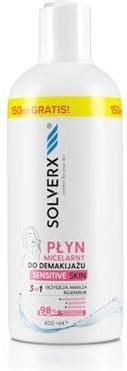Actual product image Solverx Sensitive Skin Micellar Face Make-Up Remover 250ml (Cleaning cloths, 250 ml)
