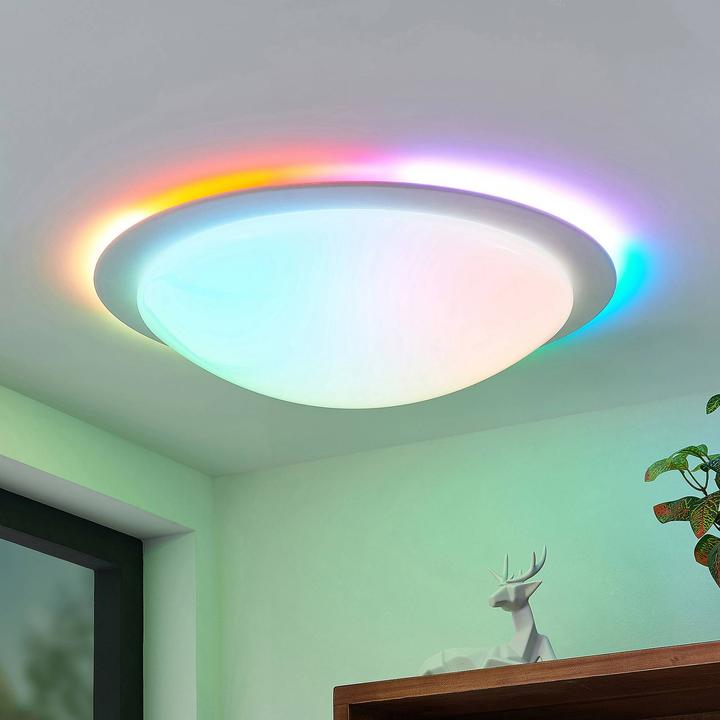 Immagine prodotto Lindby Aurela LED Lampada da soffitto CCT RGB Ø 58,5 cm (2800 lm)